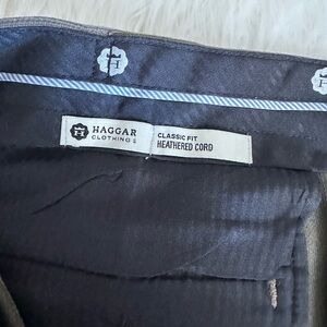 Haggar Classic Fit Heathered Navy  Pants Never Worn. 34x30